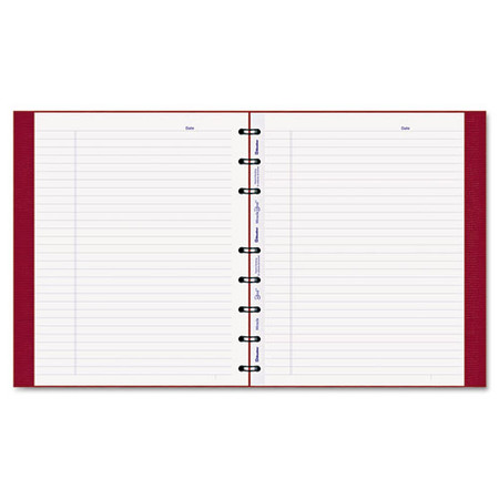 Miraclebind Notebook, 1 Subject, Medium/college Rule, Red Cover, 9.25 X 7.25, 75 Sheets