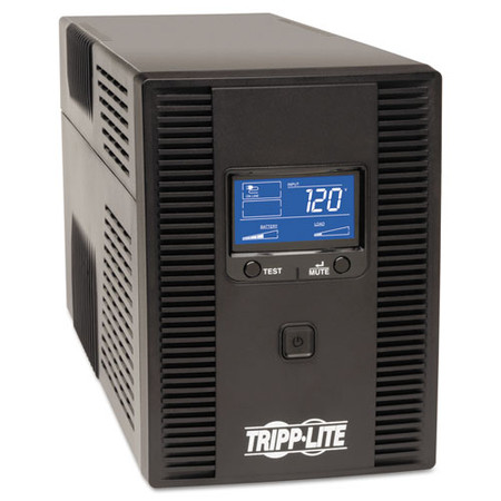 Smartpro Lcd Line-interactive Ups Avr Tower, Lcd, Usb, 10 Outlets, 1500 Va, 650j