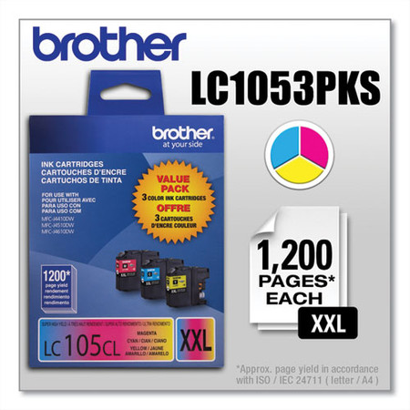 Lc1053pks Innobella Super High-yield Ink, 1,200 Page-yield, Cyan/magenta/yellow