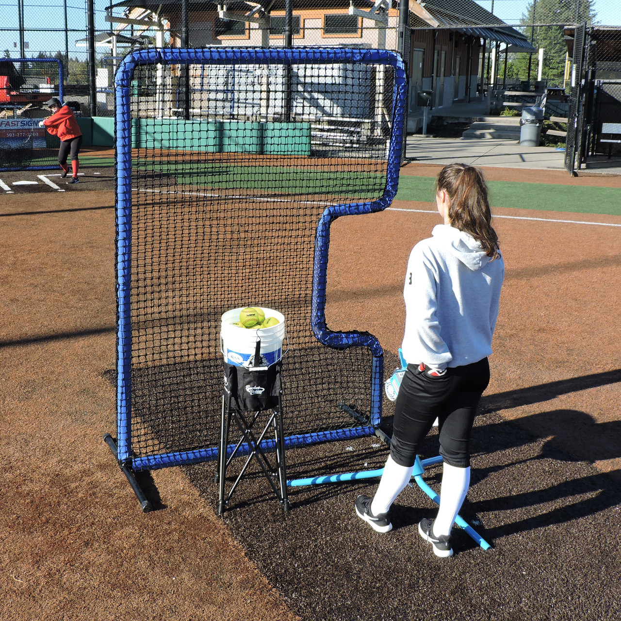 Protector™ Blue Series CShaped Softball Screen Jugs Sports