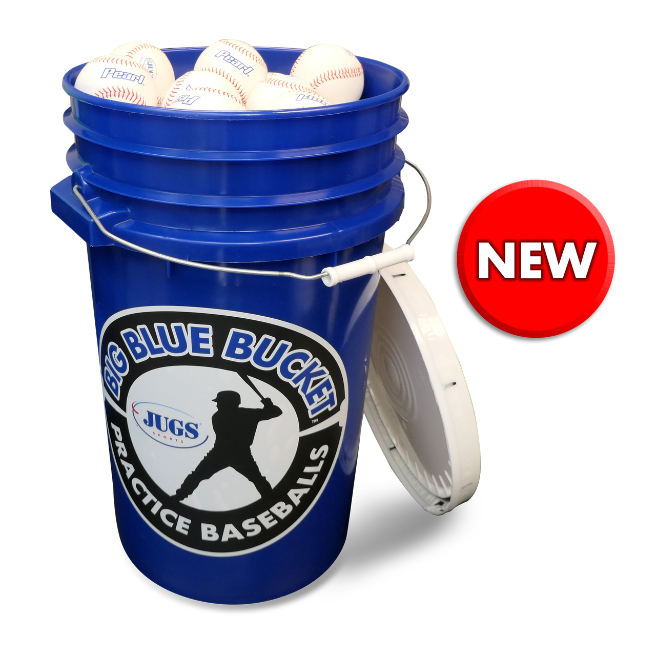 Big Blue Bucket—Pearl® Baseballs - Jugs Sports