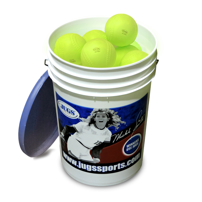 Big Bucket of JUGS LiteFlite® Softballs Jugs Sports