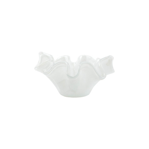 Onda Glass White Small Bowl