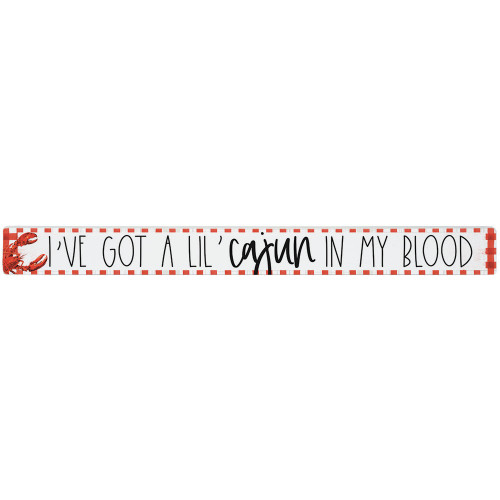 Cajun Blood Wood Plaque