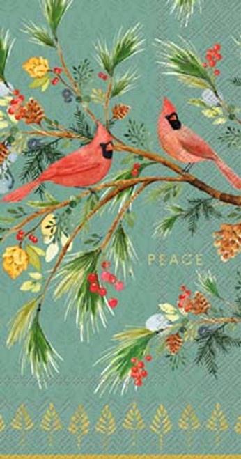 Cardinal Peace Guest Napkin