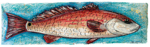 Big Red Fish- 10x20