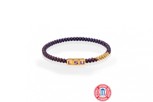 Halo LSU Slide Charm Bangle