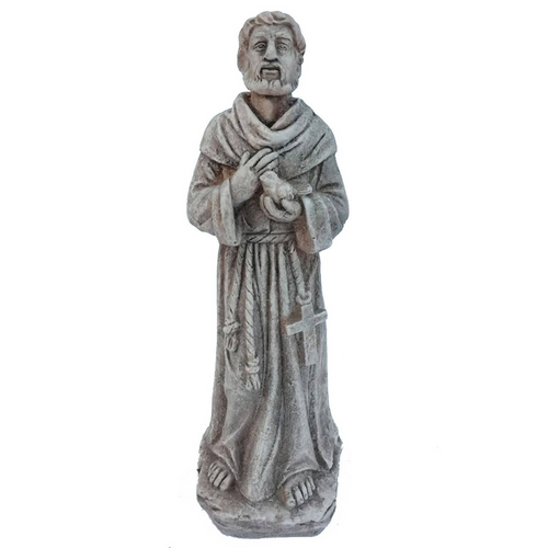 St. Francis Grey Statue