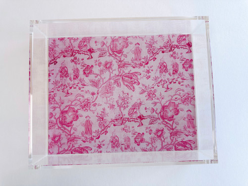 Pink Toile 8x10 Tray 
