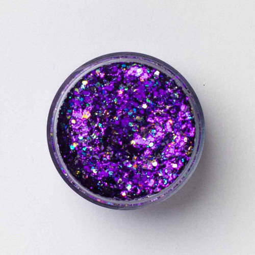 Ultra Violet Purple Glitter Gel