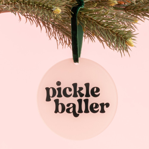 Pickleballer- Holiday Tree Ornament 