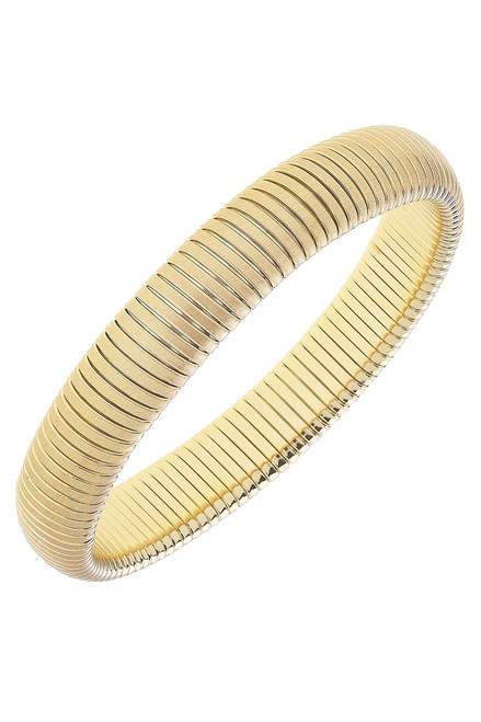 Florence Watchband Bangle in Satin Gold