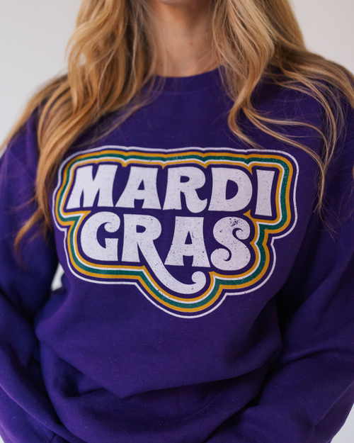 Groovy Mardi Gras Sweatshirt 