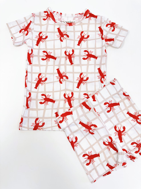 Crawfish Short Sleeve 2pc Pajamas 