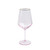 Rainbow Pink Wine Glass