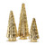 Small Gold Mercury Glass Trees