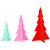 Acrylic Trees-Blue, Pink, & Red
