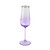 Rainbow Amethyst Champagne Flute