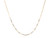 Gold Paperclip Chain with Crystal Station Necklace