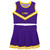 LSU Tigers Game Day Purple Sleeveless Cheerleader Set 