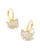 Blair Butterfly Huggie Earrings Gold White CZ