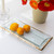 13 1/2x6" Appetizer Tray Clear/Gold Trim 