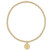 Classic Gold 2mm Bead Bracelet- Blessing Small Gold Disc 