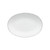 11.75" Oval Platter- Friso White 