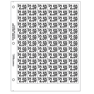 3/4" Pre-priced $2.59