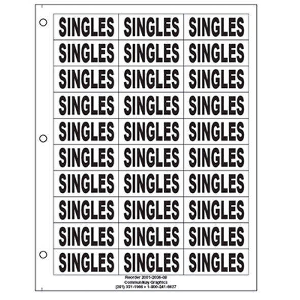 1" Singles