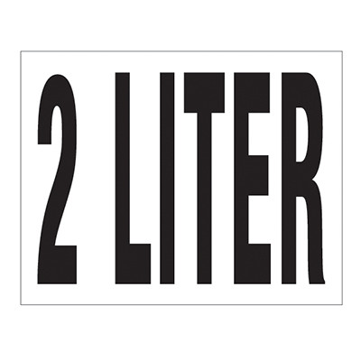 Small Banner Label - 2 Liter