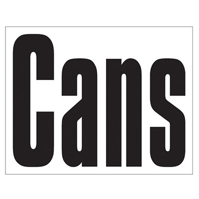 Small Banner Label - Cans