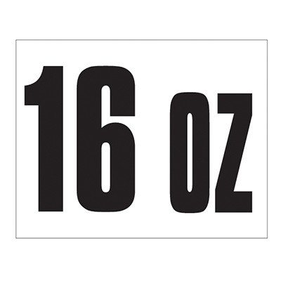 Small Banner Label - 16 oz