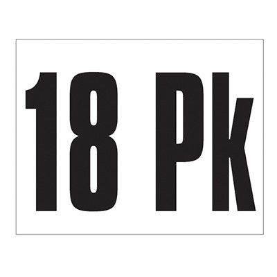 Small Banner Label - 18 Pk