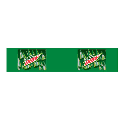 Mountain Dew Runner Tags on a Roll