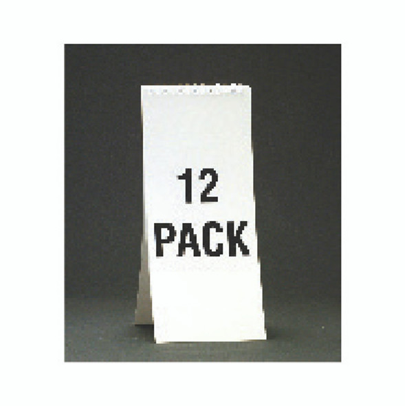 7" Spiral Soda Descriptive Pad - White