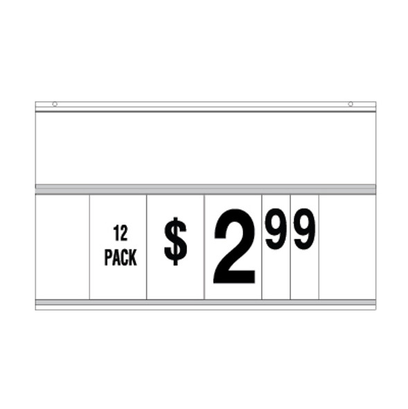34" White Spiral Display Sign Kit No Logo for Beer