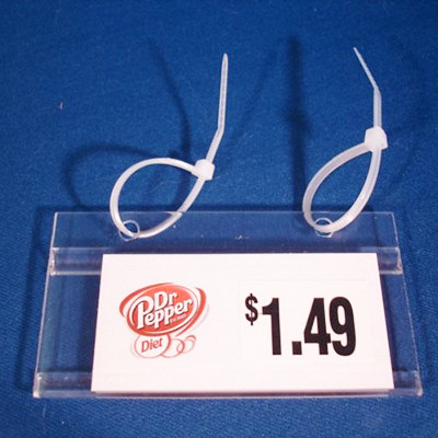 EZ Tag holder with ties