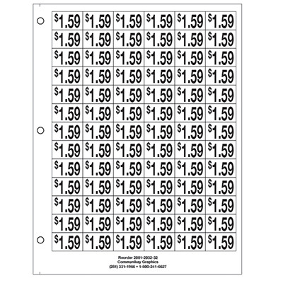 3/4" Pre-priced $1.59