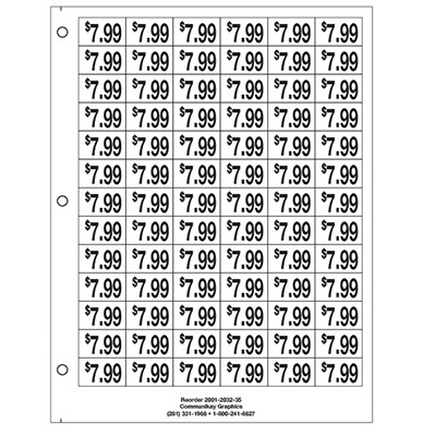 3/4" Pre-priced $7.99
