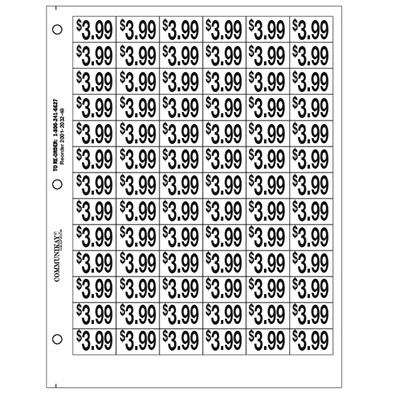 3/4" Pre-priced $3.99