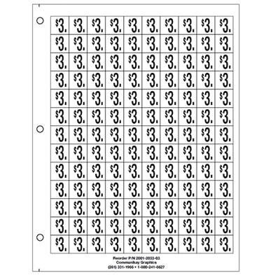 3/4" $3. Extended Price Sheet