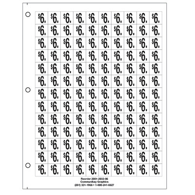 3/4" $6. Extended Price Sheet