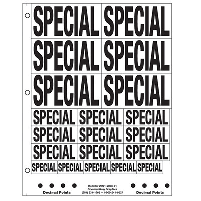 1" and 2" Special