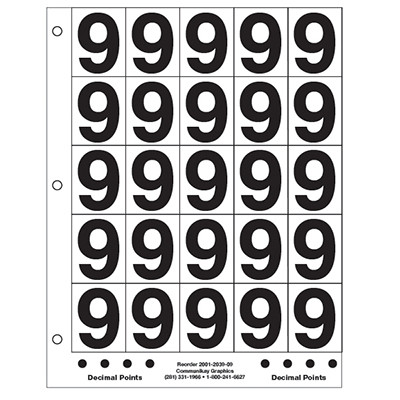 2" Number 9