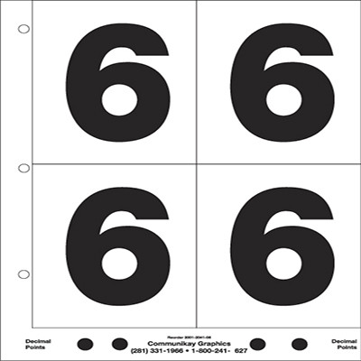 5" Number 6