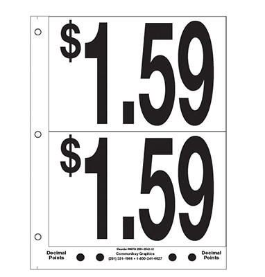 5" Pre-priced $1.59