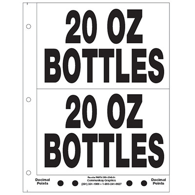 5" 20oz Bottles