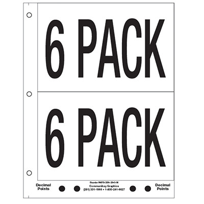 5" 6 Pack