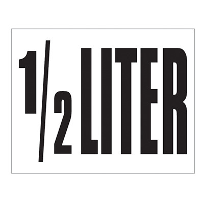 Small Banner Label - 1/2 Liter